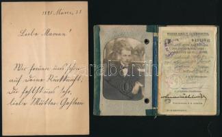 cca 1900 Madách Mike vármegyei aljegyző, Madách Imre unokaöccsének fia, az utolsó leszármazó okmánya...