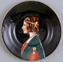 Laveno porcelán Beatrice kézzel festett porcelán tálka. Jelzett, hibátlan. 8 cm