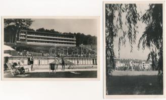 4 db RÉGI magyar város képeslap: üdülők / 4 pre-1945 Hungarian town-view postcards: holiday resorts