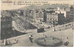 Barcelona, Calle de Argüelles ó Gran Via Diagonal / streets, tram