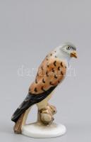 Herendi madár figura. Kézzel festett, jelzett, minimális kopással. m: 7,5 cm
