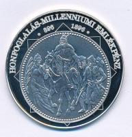 DN "A magyar nemzet pénzérméi - Honfoglalás Milleniumi emlékzénz 896-1896" Ag emlékérem, t...