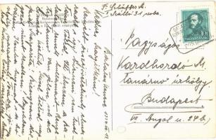 1934 Balatonkenese, Fővárosi üdülőhely, Székesfővárosi Alkalmazottak Segítőalapja kezelésében, kilát...