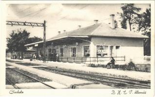 Budapest XVI. Cinkota, BHÉV vasútállomás. Hubert Ferencné kiadása