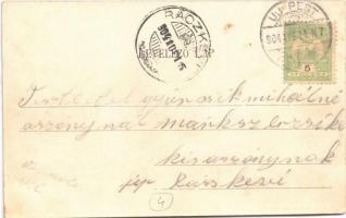 1904 Budapest IV. Újpest, Bur vasúti híd. Schön Bernát kiadása