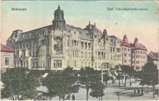 1915 Debrecen, Első takarékpénztár palota, Kontsek Kornél üzlete, gyógyszertár
