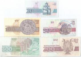 Bulgária 1991-1997. 20L - 10.000L (9xklf) T:III 
Bulgaria 1991-1997. 1 Leva - 10.000 Leva (9xdiff) ...