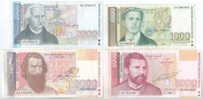 Bulgária 1991-1997. 20L - 10.000L (9xklf) T:III 
Bulgaria 1991-1997. 1 Leva - 10.000 Leva (9xdiff) ...