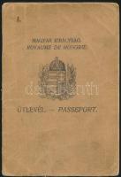 1930 Magyar Királyság által kiállított fényképes útlevél / Hungarian passport