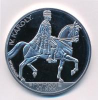 DN "IV. Károly koronázási emlékérme 1916" ezüstözött Cu utánveret, jelzett, tanúsítvánnyal...