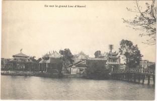 Hanoi, Ile sur le grand Lac d'Hanoi / lake