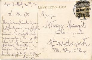 1920 Szombathely, Fő tér, Dukesz Jenő papíráruháza, Deutsch J., Fischer, Marton csipkeáruháza, Meinl...