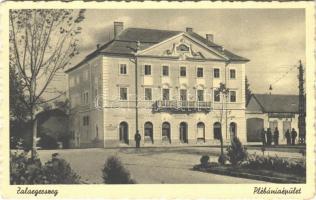 1911 Zalaegerszeg, plébániaépület, Nemzeti Hitelintézet rt., Horváth Jenő üzlete és Zrínyi könyvnyomda