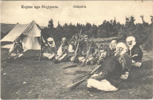 Shkoder, Shkodra, Scutari, Skutari; Kujtim nga Shqypenia / fegyveres katonák / soldiers with guns