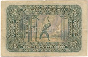 Svájc 1920. 50Fr "5D041706" T:III több ly.
Switzerland 1920. 50 Francs "5D041706&quo...