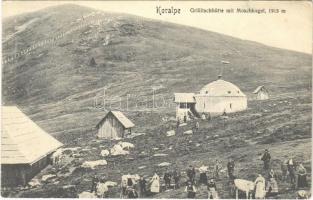 1911 Koralpe (Kärnten), Grillitschhütte mit Moschkogel / rest house (gluemark)