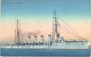 SMS Novara az Osztrák-Magyar Haditengerészet Helgoland-osztályú gyorscirkálója / K.u.K. Kriegsmarine / Austro-Hungarian Navy Helgoland-class light cruiser. C. Fano 32. 1915/16.