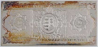 1996. "50 éves a forint" 3db-os emlékérem szett eredeti, kék bársony bélésű dísztokban, so...