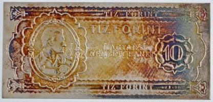 1996. "50 éves a forint" 3db-os emlékérem szett eredeti, kék bársony bélésű dísztokban, so...