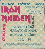 1986 Iron Maiden koncertjegy