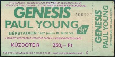 1987 Genesis, Paul Young koncertjegy