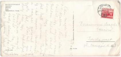 1958 Hajdúszoboszló, strandfürdő. Képzőművészeti Alap Kiadóvállalat + "MOZGÓPOSTA 30" (sza...