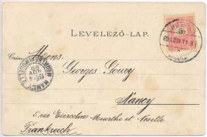 1899 Újvidék, Neusatz, Novi Sad; Rathaus, Donau-Gasse, Almáser Kirche, Volksschule, Matica Srpska / ...