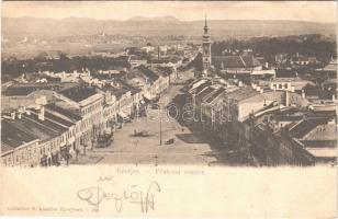 1903 Eperjes, Presov; Fő utca, szálloda. Cattarino S. kiadása 156. / main street, Grand Hotel