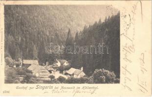 1902 Nasswald, Gasthof zur Singerin in Höllenthal / restaurant and hotel