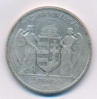 1930. 5P Ag "Horthy jobbra" T:3
Adamo P8