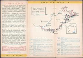 cca 1930-1940 Cote D'Azur, Franciaország prospektus