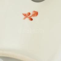 Herendi Apponyi mintás kagyló formájú tálka. Kézzel festett, jelzett, apró kopásokkal, 22x23 cm