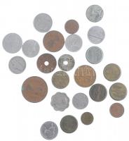 24db-os, főleg külföldi érméből álló tétel T:2-3 24pcs, mostly foreign coin lot C:XF-F