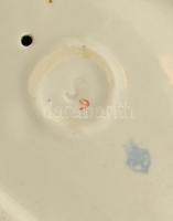 Zsolnay porcelán rőzserakó kisfiú, kézzel festett, jelzett, apró kopásnyomokkal, m:15 cm (tervező:Si...