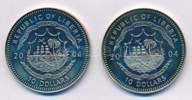 Libéria 2004. 10$ "Szabadság pillanatai - A spanyol flotta pusztulása 1588" multicolor + 1...