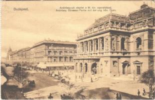 Budapest VI. Andrássy út, M. kir. operaház, Grand Café Windsor kávéház (képeslapfüzetből / from postcard booklet) (EK)