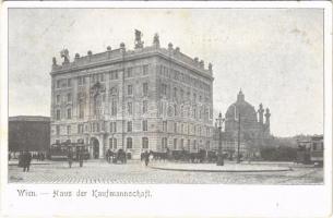 Wien, Vienna, Bécs; Haus der Kaufmannschaft / street view, tram (EK)
