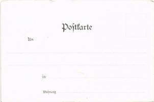 Stuttgart, Neues Rathaus, Altes Rathaus / new town hall, old town hall. Druck u. Verlag v. Albert Is...