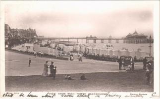 1909 Eastbourne, View from Wish Tower, beach
