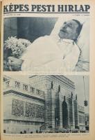 1937 Képes Pesti Hírlap. LIX évf. 1-263. sz., 1937. jan. 1-dec 31. Teljes évfolyam. Kopott félvászon...