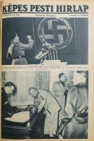 1937 Képes Pesti Hírlap. LIX évf. 1-263. sz., 1937. jan. 1-dec 31. Teljes évfolyam. Kopott félvászon...