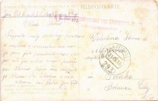 1916 Kurze Rast der Steinsberg-Infanterie in Brest-Litowsk am 28. August 1915. Reinertrag für den Wi...