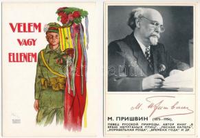 10 db MODERN használatlan propaganda motívum képeslap, reprintek is / 10 modern unused propaganda motive postcards, some reprints too