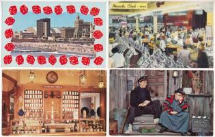 20 db MODERN amerikai képeslap + 2 leporello / 20 modern American (USA) postcards + 2 leporellocards