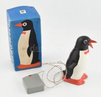 Elemes pingvin, szovjet gyártmány, nem kipróbált, eredeti dobozában, m: 19 cm