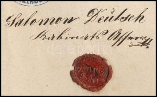 1867 Boldogasszony, Burgenland izraelita hitközségi judaika okmány aláírásokkal