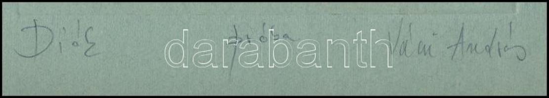 Váczi András (1967- ): Diók. Rézkarc (próba), papír, jelzett, 10×14,5 cm