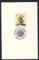 1978 Meghívó a Szabadság téri szovjet emlékmű koszorúzására, emléklapon