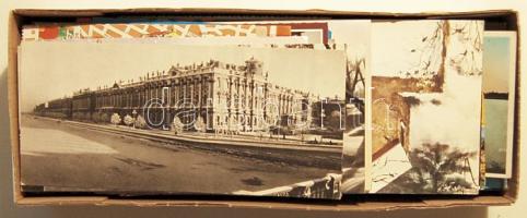 290 db vegyes városképes és üdvözlő képeslap