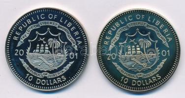 Libéria 2001. 10$ "Szabadság pillanatai - A kommunikáció szabadsága 21. század" multicolor...